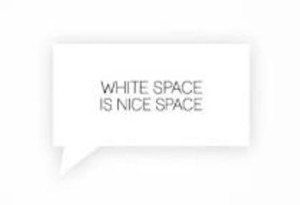 White space & minimalism