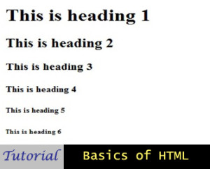 HTML headings